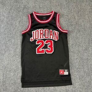 Jordan Brand Michael Jordan 23 Chicago Bulls Youth Jersey Black Medium 10-12YRS